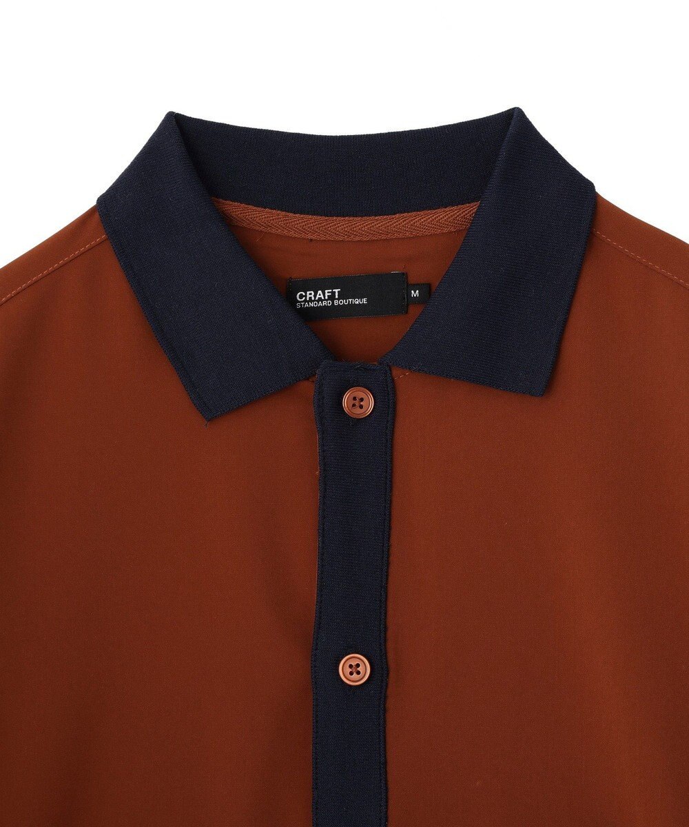 CRAFT STANDARD BOUTIQUE 【クールドライ】バイカラーニット衿ポロシャツ 