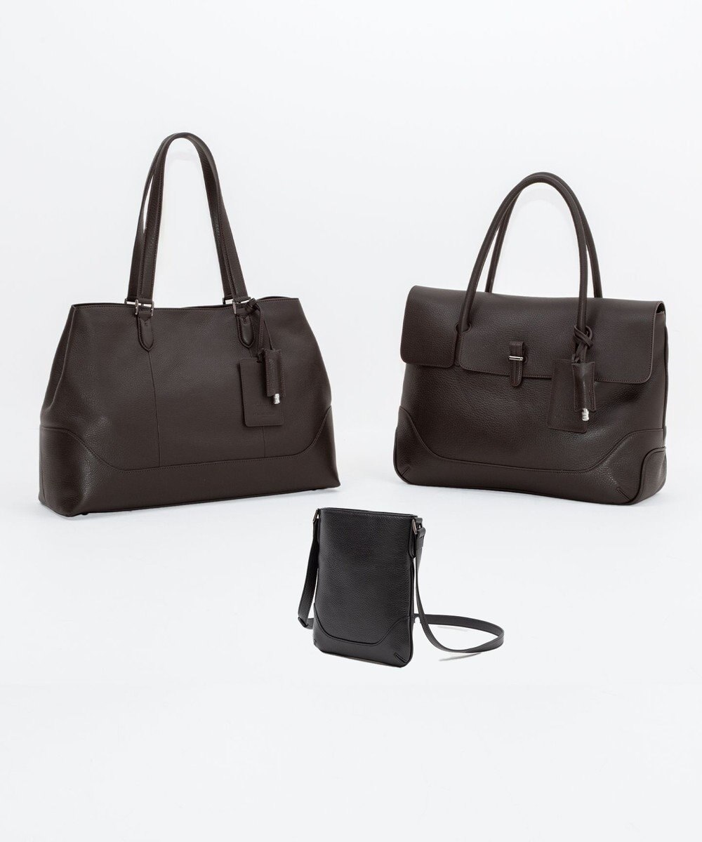 GOTAIRIKU 別注/日本製【PELLE MORBIDA×GOTAIRIKU】レザー フラップトートバッグ 