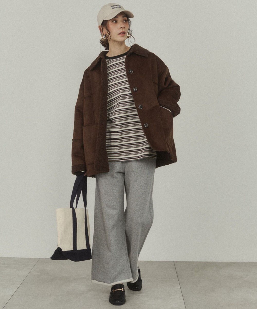 WEGO 【ANGIE VINTAGE/セットアップ対応】ワイドスウェットパンツ 