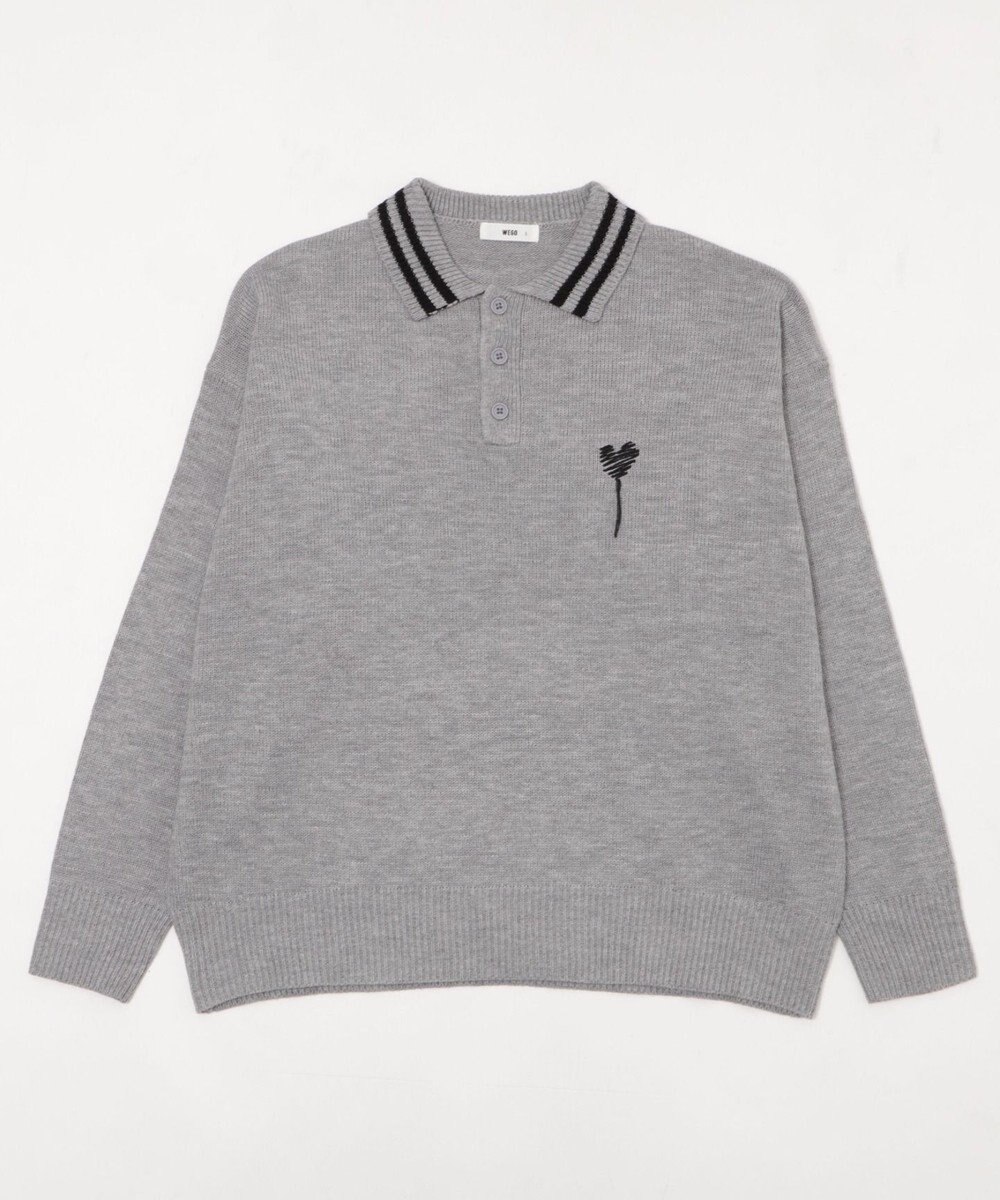 WEGO ラインポロニットプルオーバー 