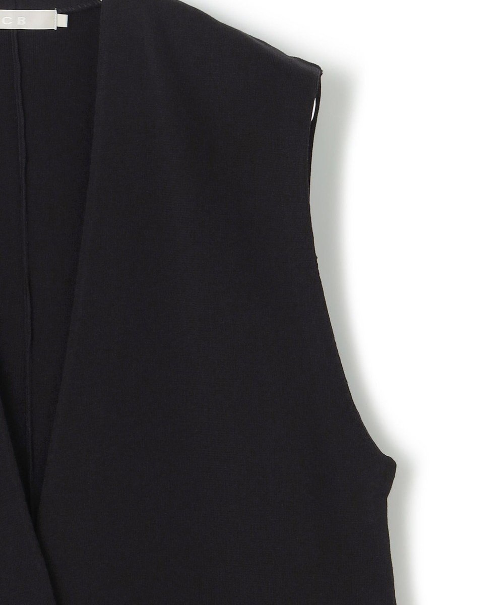 ICB 【洗える】ドライコットンアセテート ニットジレ 