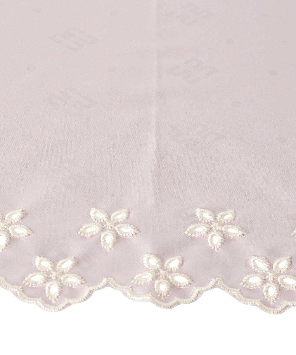 MOONBAT DAKS 晴雨兼用日傘 長傘 ドット ジャカード ボーラ刺繍 