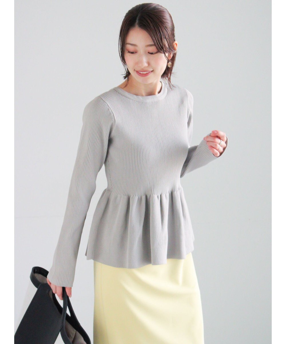 Te chichi 前後2WAYペプラムカーディガン 