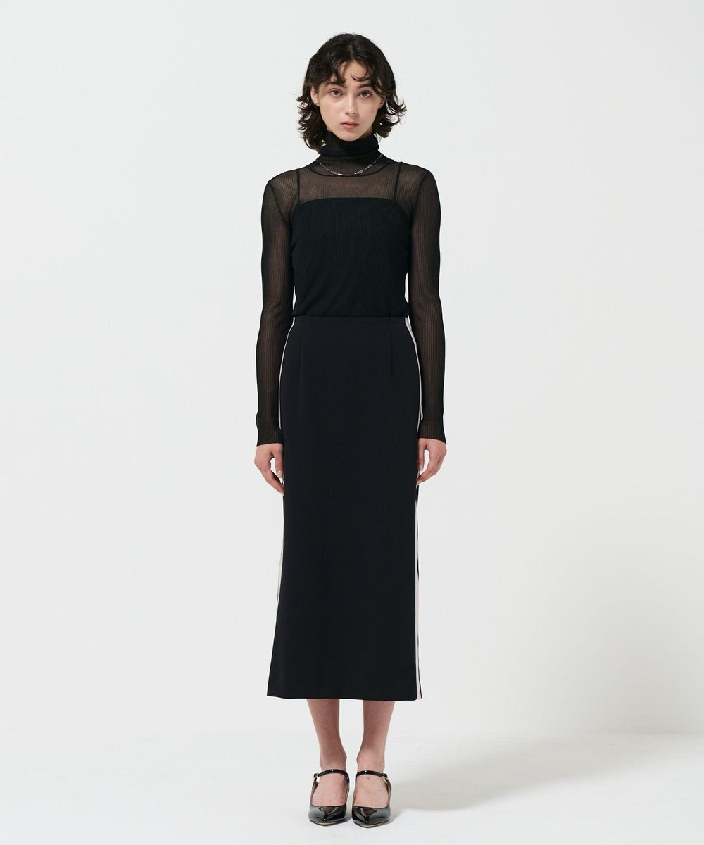 GRACE CONTINENTAL サイドラインジャージスカート 