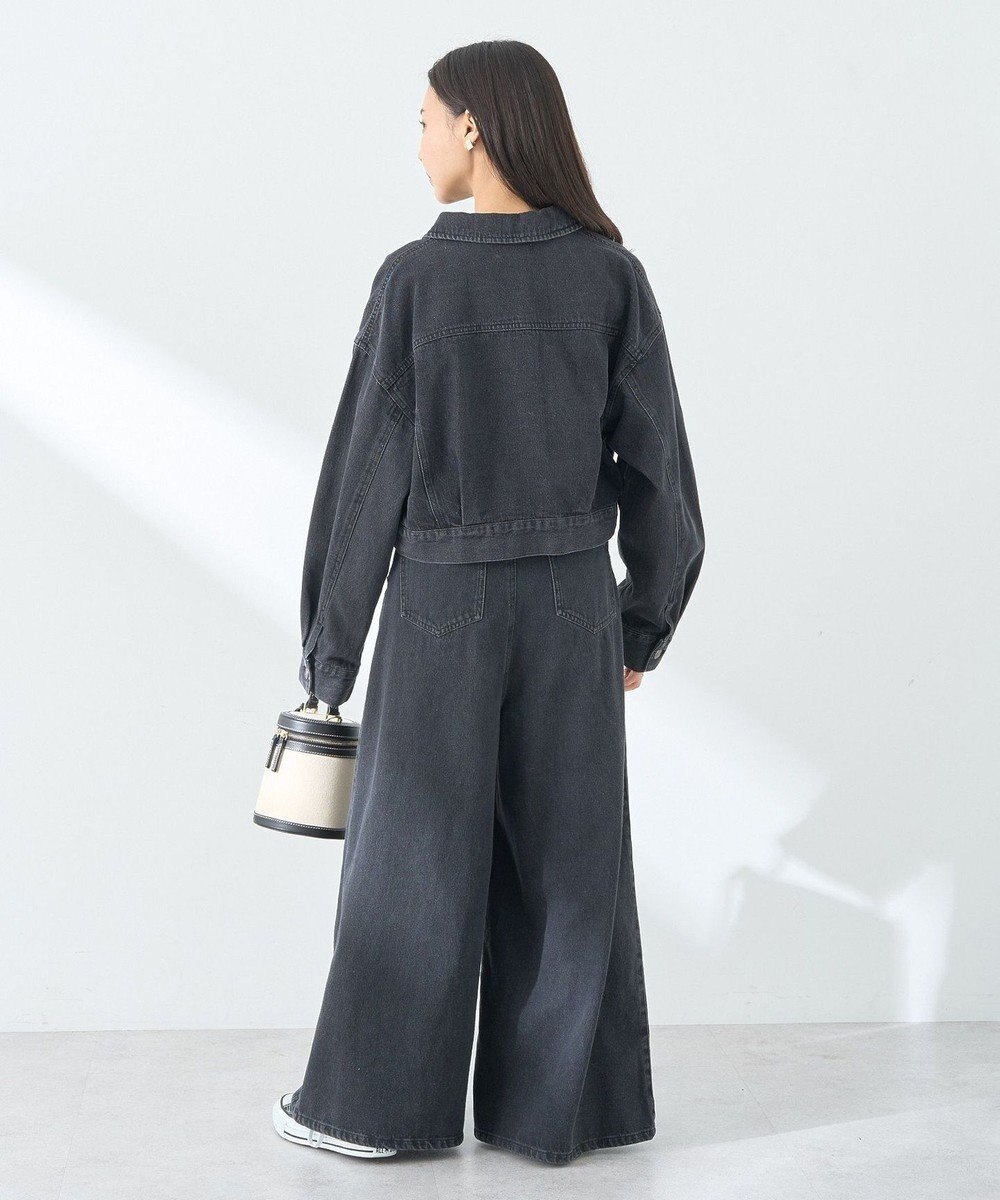 earth music&ecology フリンジロゴショート丈Ｇジャン 