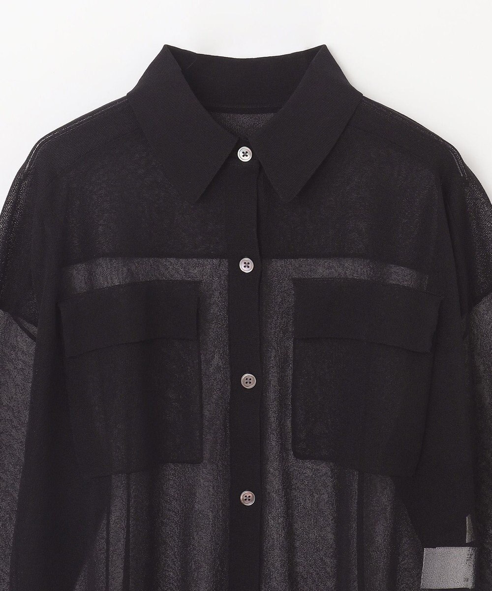 GRACE CONTINENTAL ニットシアーシャツ 