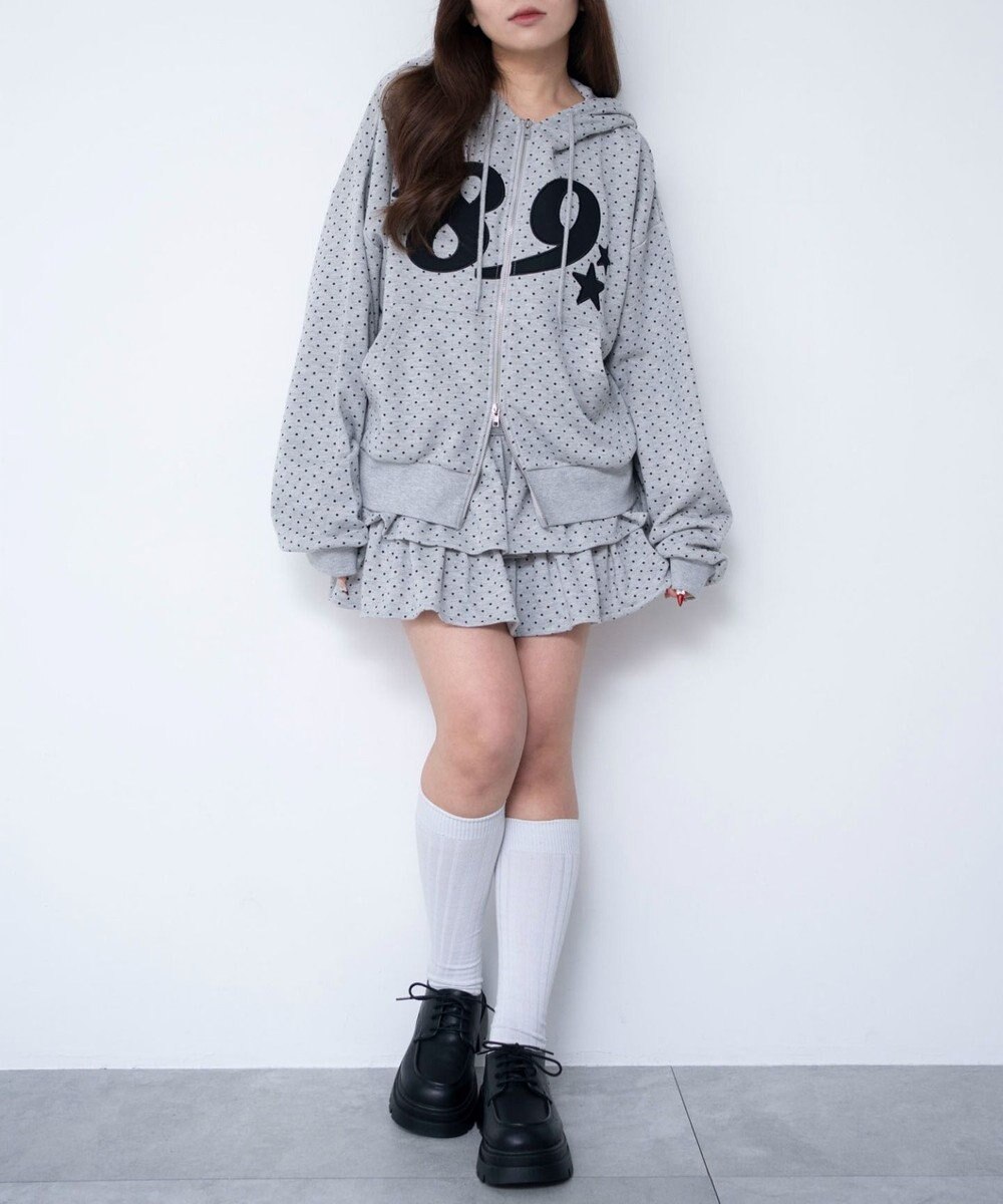 WEGO グラフィックZIPパーカー 