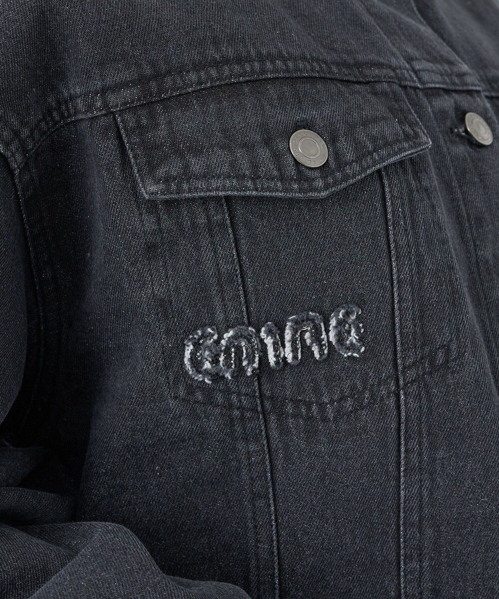 earth music&ecology フリンジロゴショート丈Ｇジャン 