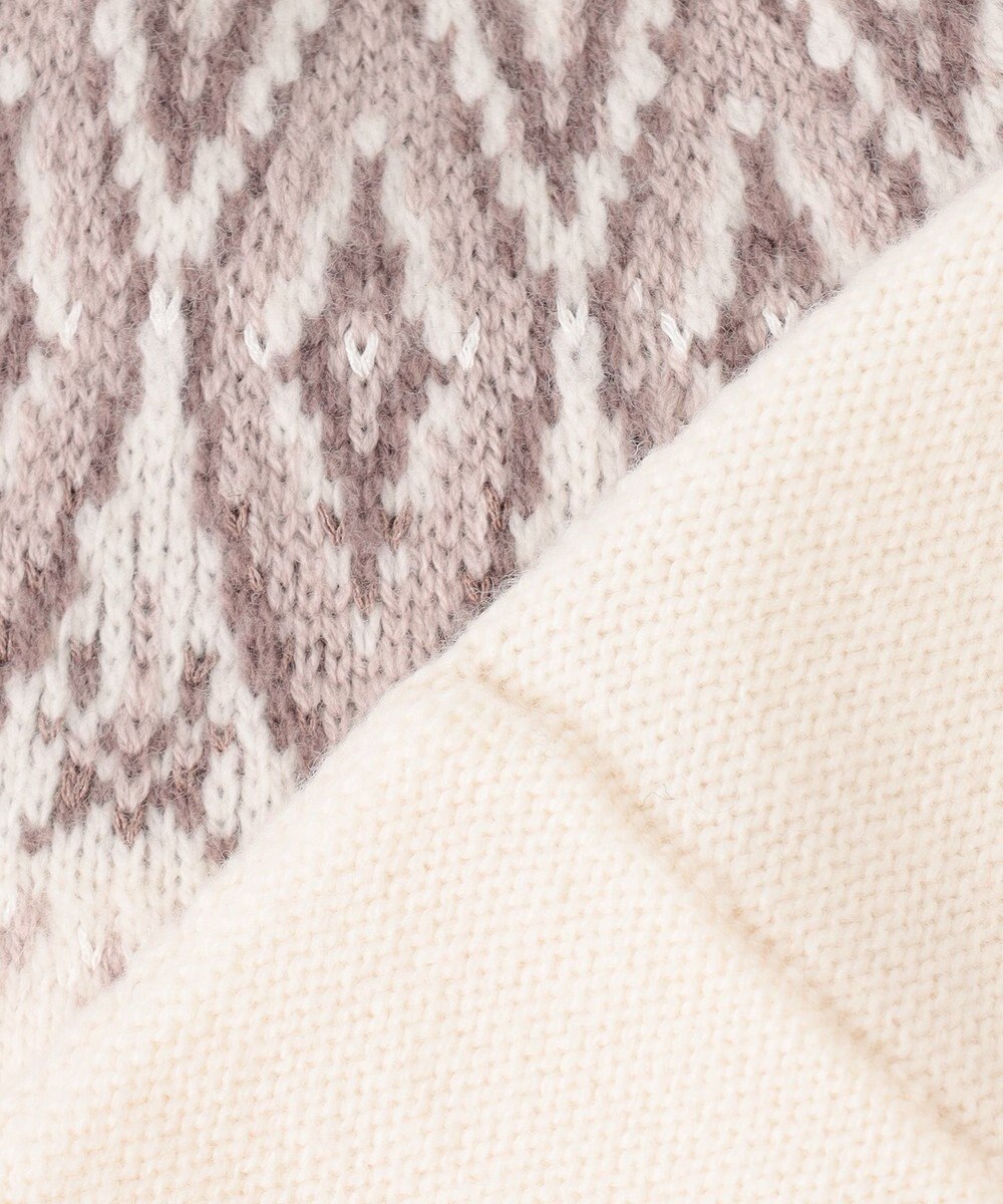 J.PRESS LADIES S 【洗える】FAIR ISLE 求心編み カーディガン 