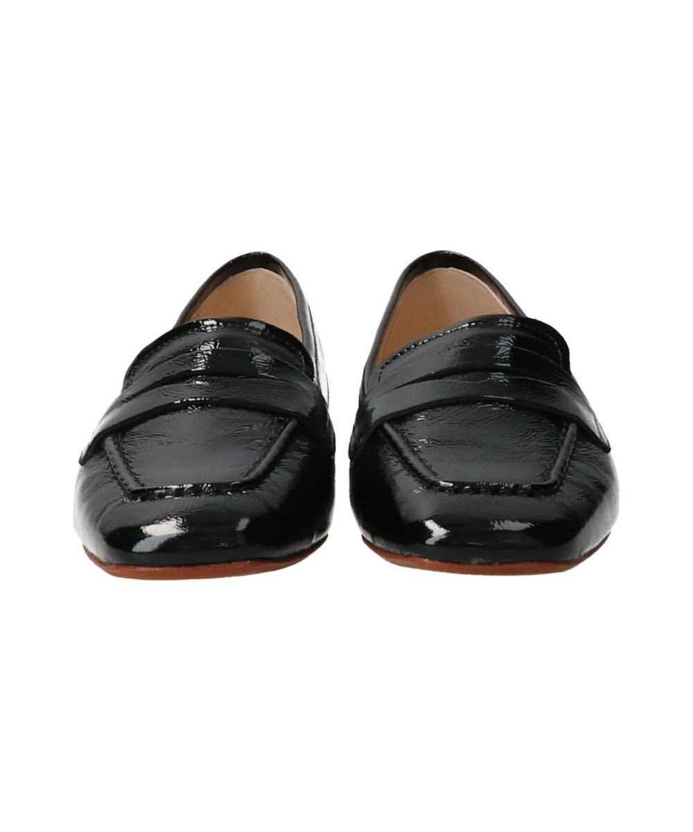 INTER-CHAUSSURES 【FABIO RUSCONI】スクエアトウサケットフラットローファー 