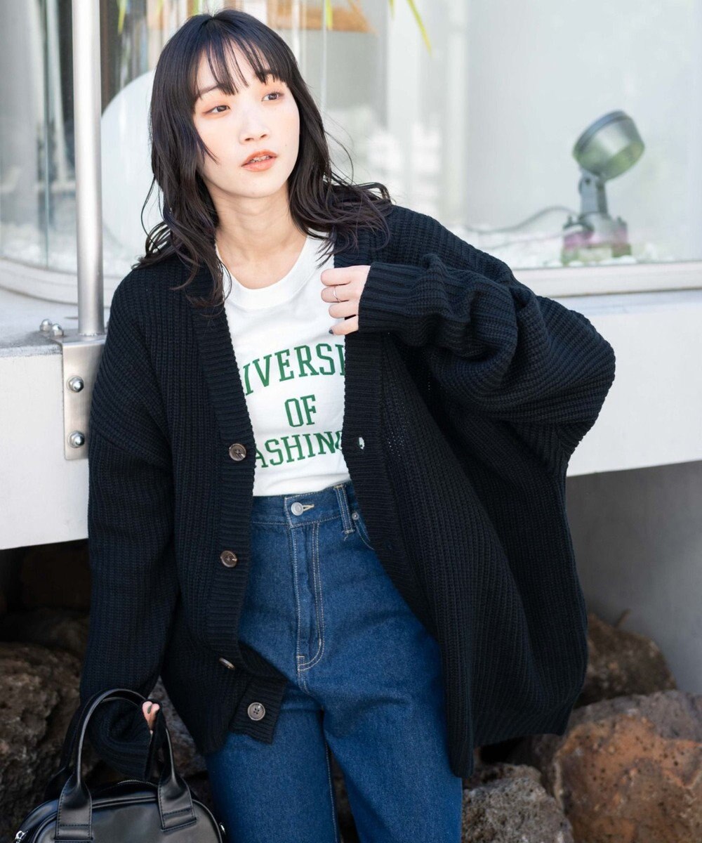 WEGO ルーズフィットカーディガン 