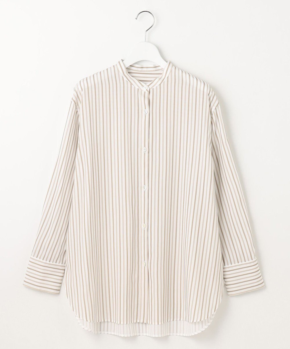 自由区 L 【洗える】SOMELOSバンドカラー ブラウス 