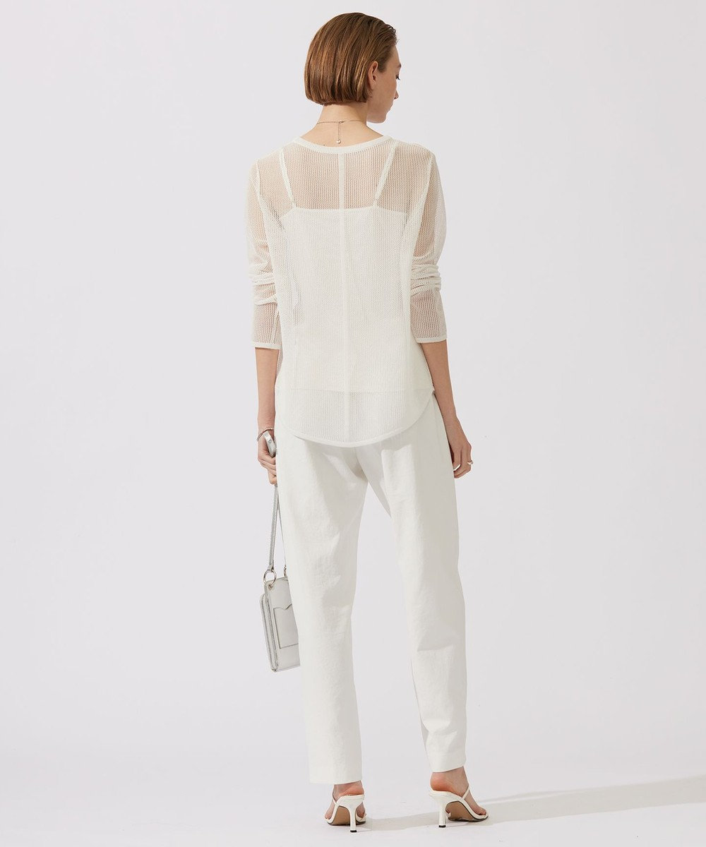 ICB 【洗える】 ドライメッシュ ニットトップス 