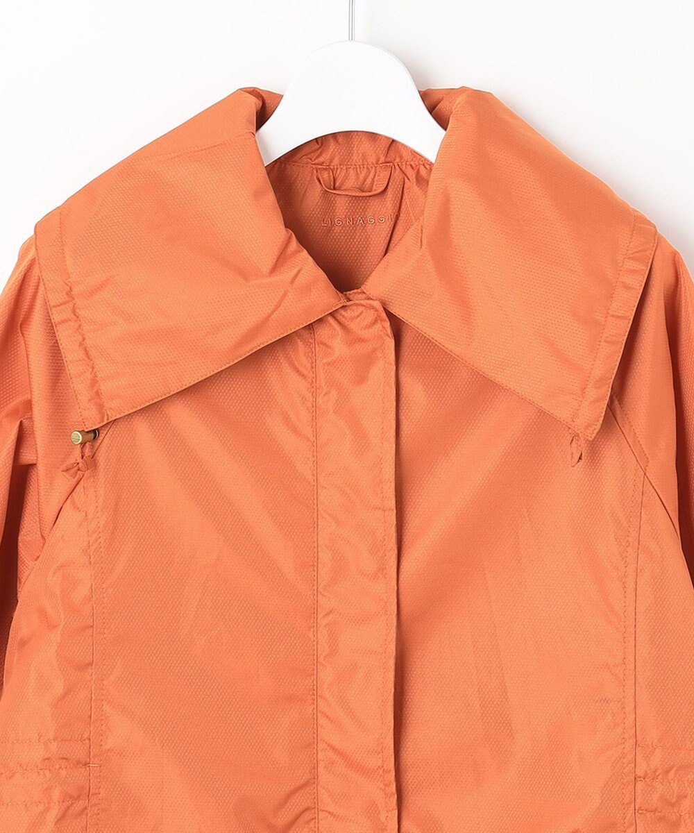 MOONBAT 【ロング丈】LIGNAGGIO ギャザーロングレインコート 