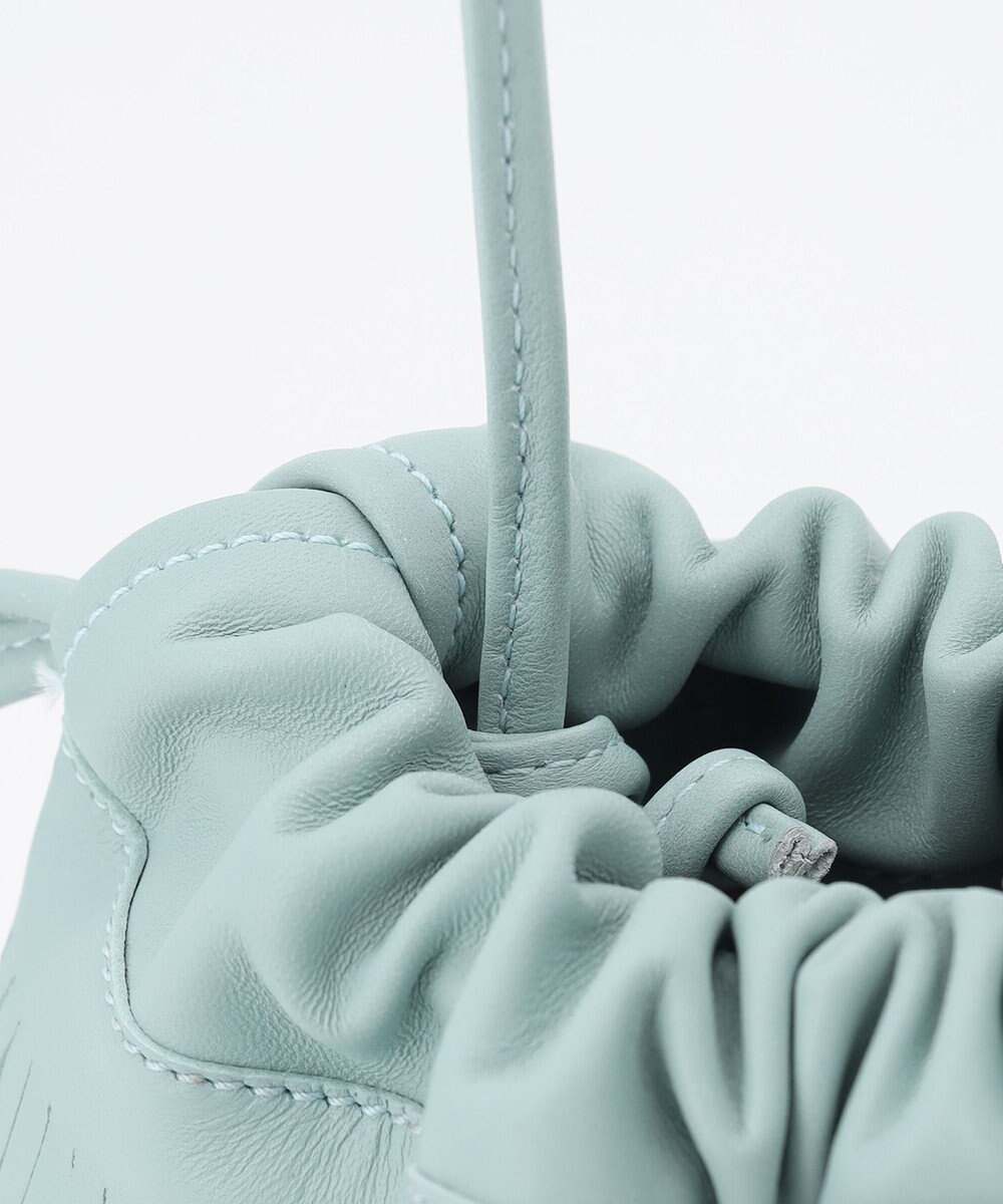 23区 【CLASSY.6月号掲載】MARCO MASI レザーフリンジ ミニ巾着 バッグ 