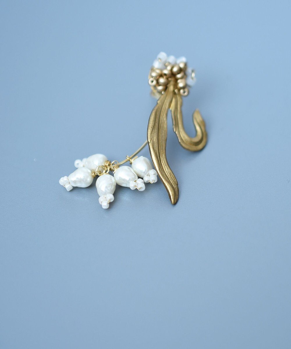 monshiro 【ガラスパール】スズランプチ ピアス 