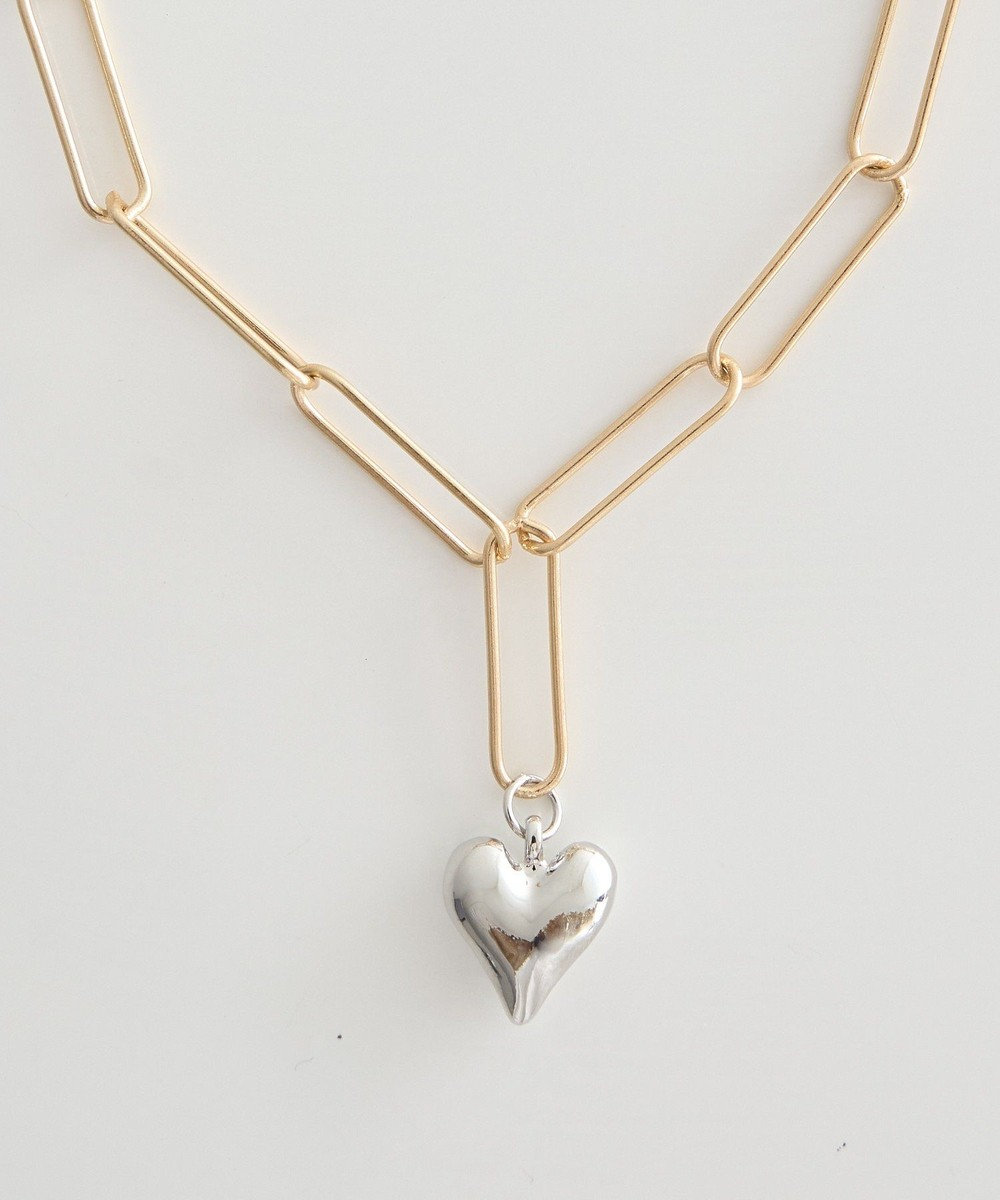 earth music&ecology ハートチェーンネックレス 