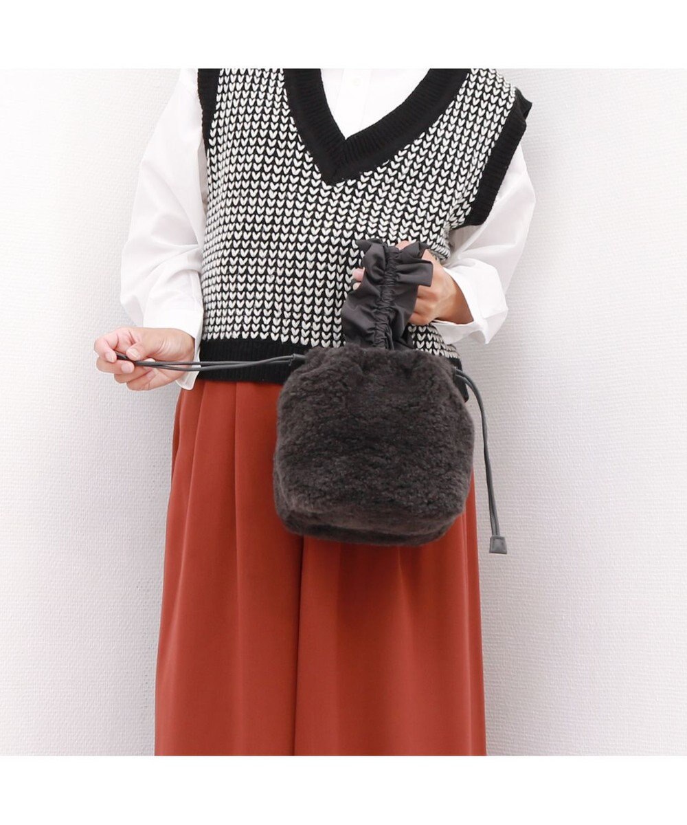 UNBILLION カシュカシュ cachecache / フリルハンドルボアトート 