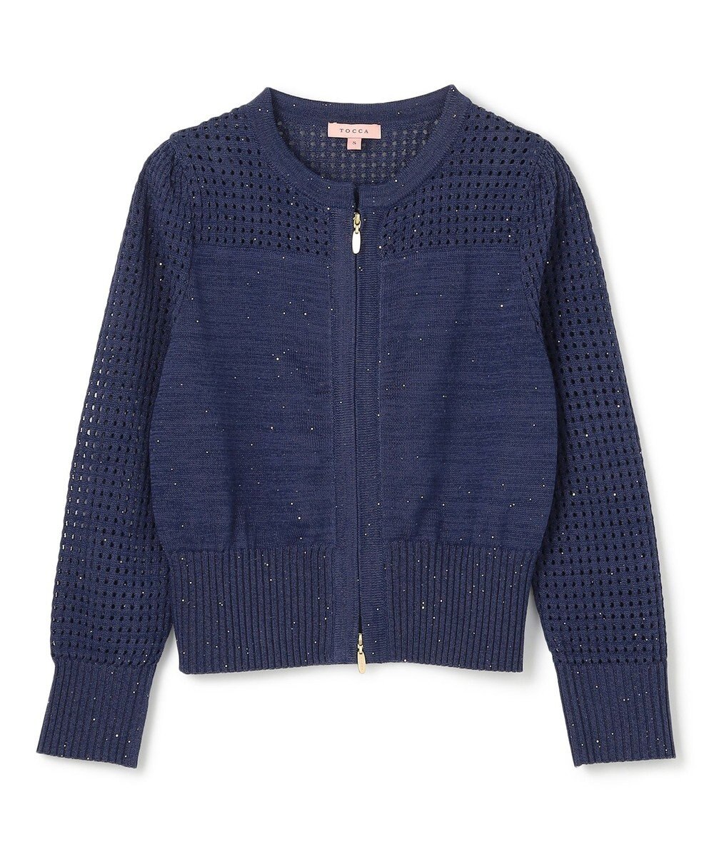 TOCCA 【洗える】SPIDERWEB KNIT ニットブルゾン 