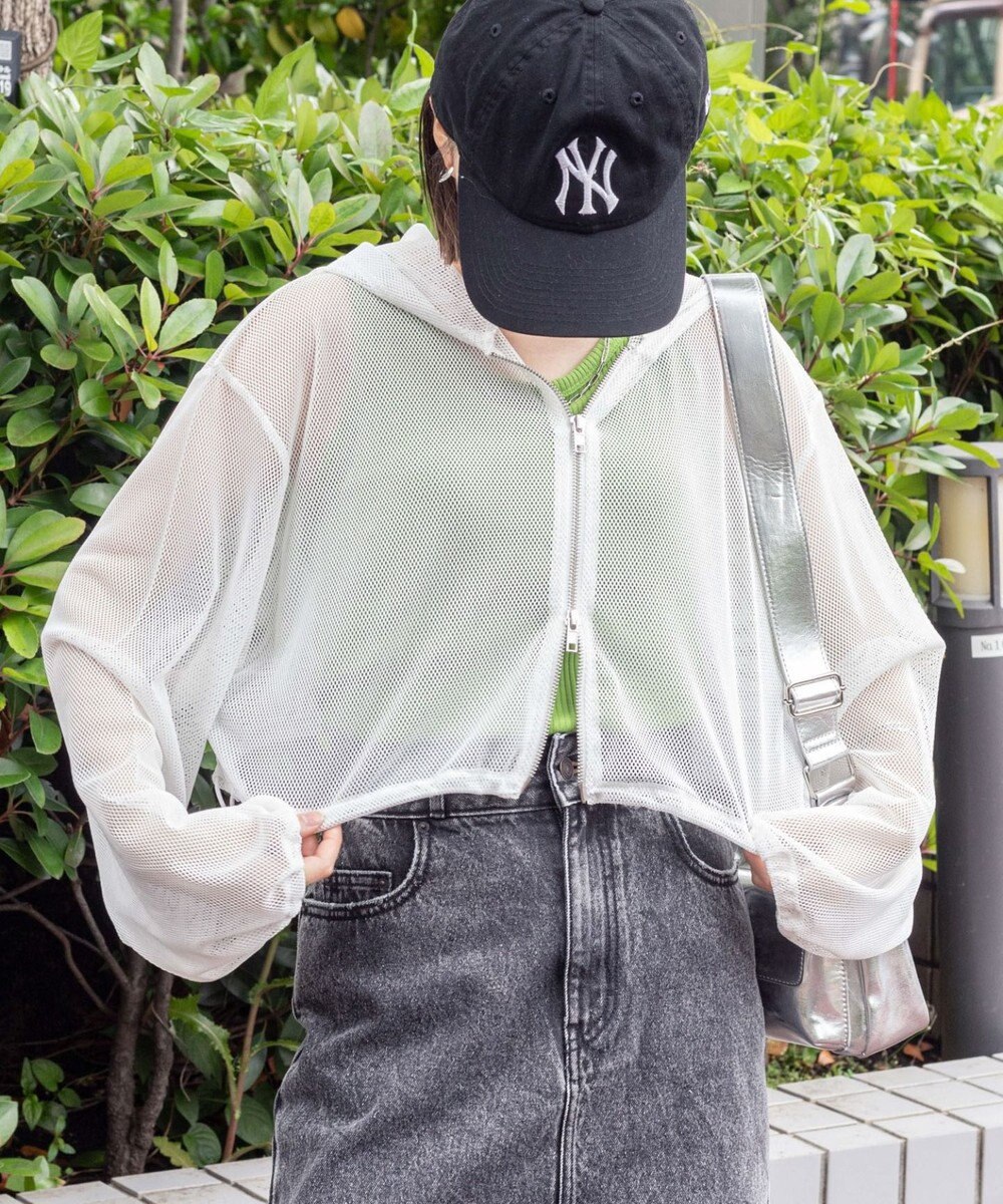 WEGO ダブルジップメッシュパーカー 