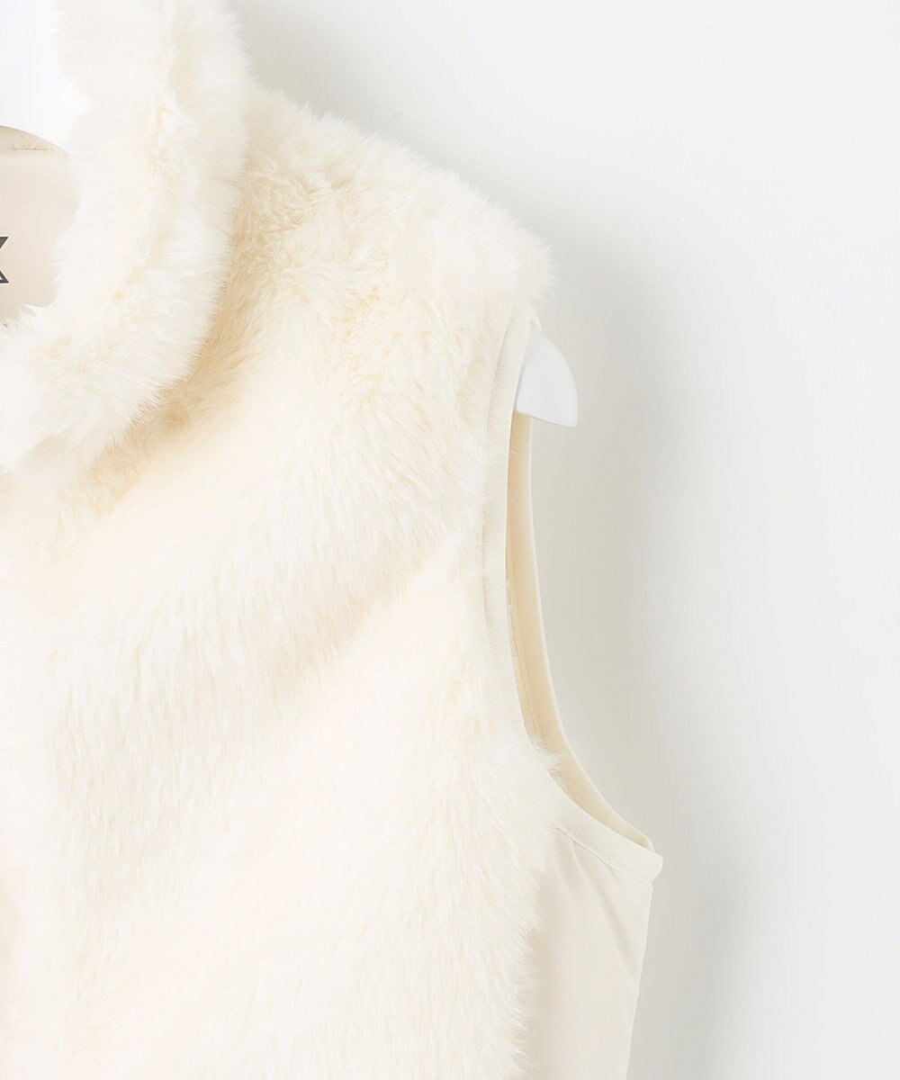 23区GOLF おしゃれに防寒！【WOMEN】中綿×ファー コンピワンピース 