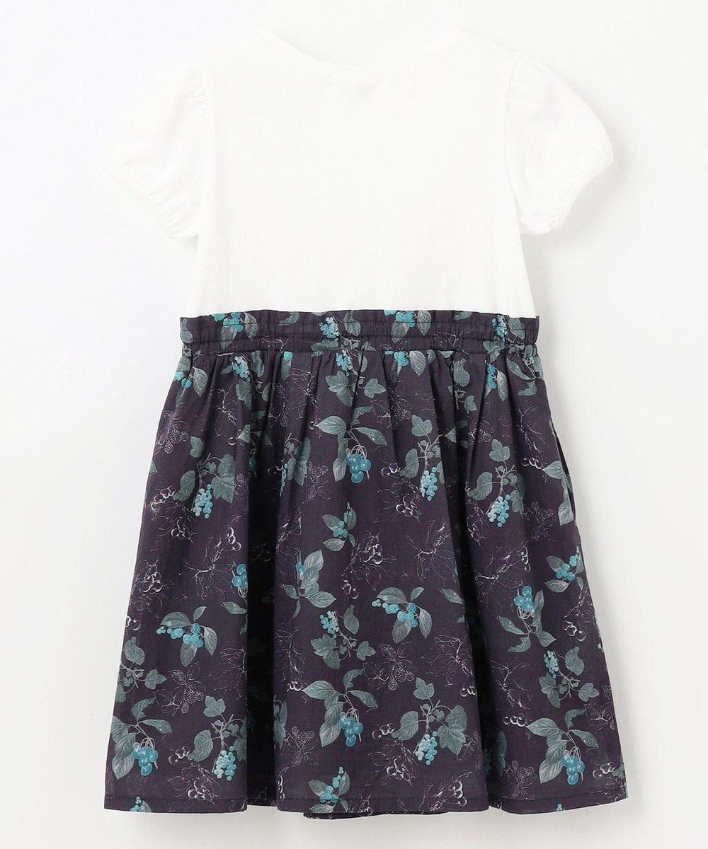 ANY KIDS ドッキング レトロ花柄 ワンピース 