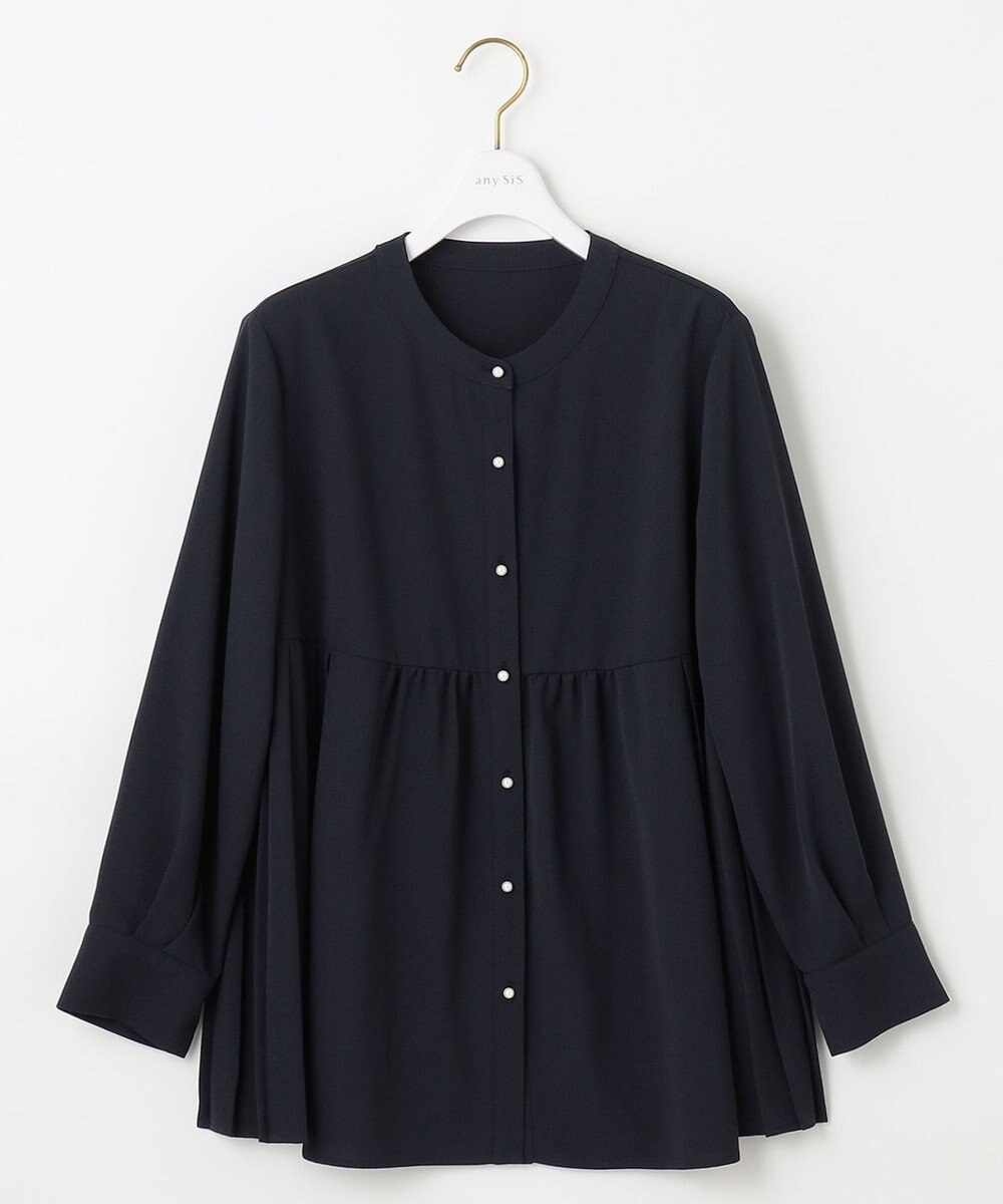 ANY SIS 【洗える】サイドプリーツ ブラウス 