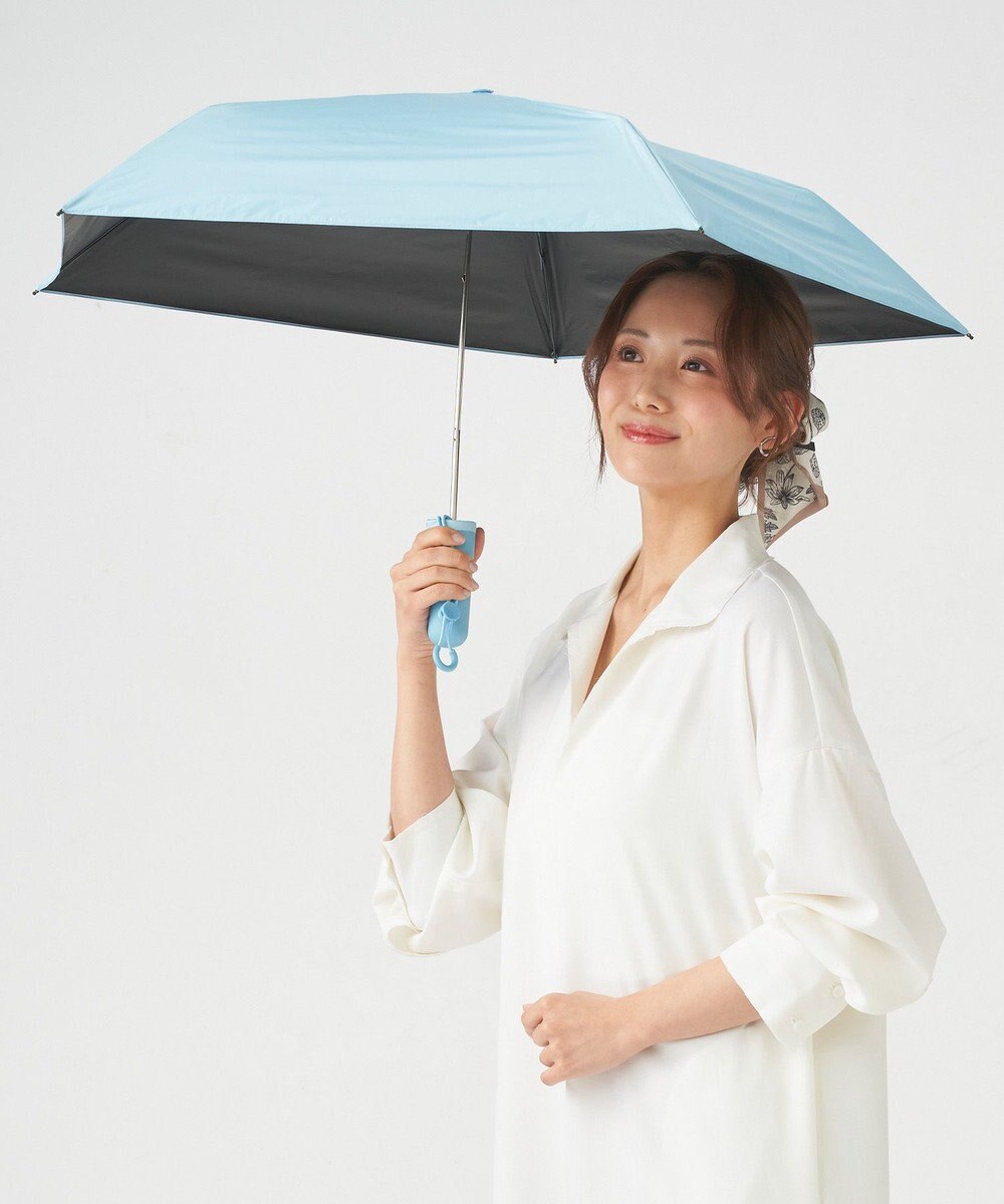 MOONBAT 【Pitaa】ハーフカプセル 無地 晴雨兼用日傘 折りたたみ傘 遮光率100%/UVカット率100%/UPF50+/遮熱効果/撥水加工/軽量/50cm 