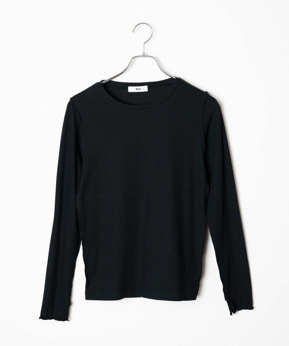 WEGO ソフトタッチクルーネックロンT 