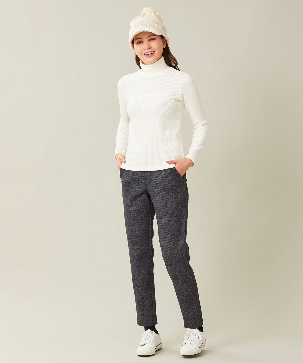 23区GOLF 【WOMEN】【ストレッチ】千鳥柄プリント パンツ 