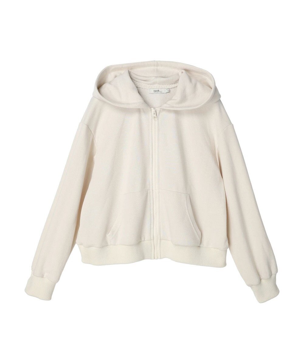 earth music&ecology パーカー付きミリタリーブルゾン 