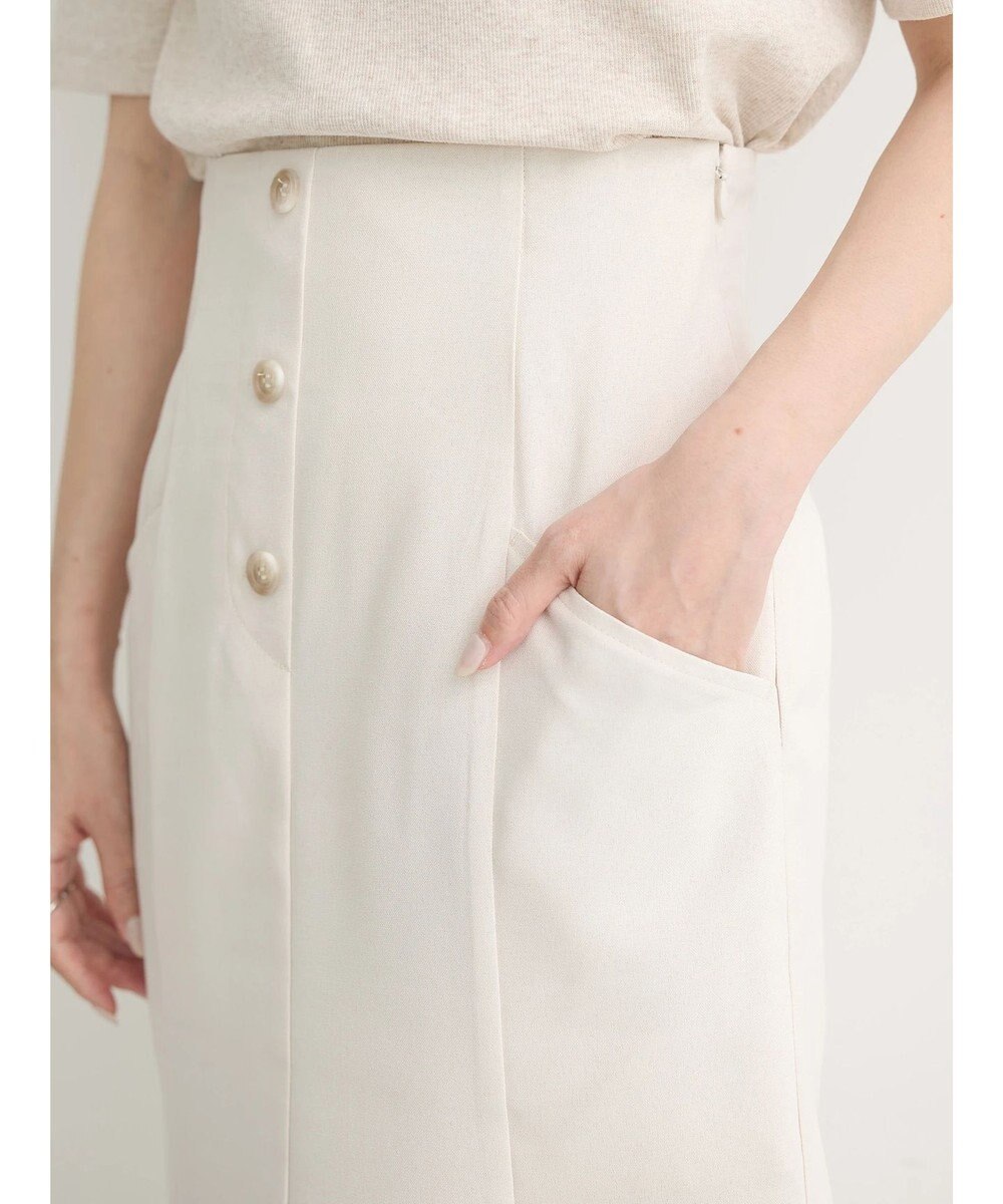 earth music&ecology フロントボタンマーメイドスカート 