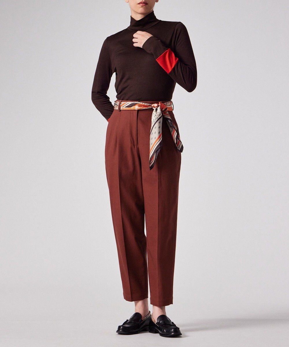 Paul Smith ウールライク ドレープ テーパードパンツ 