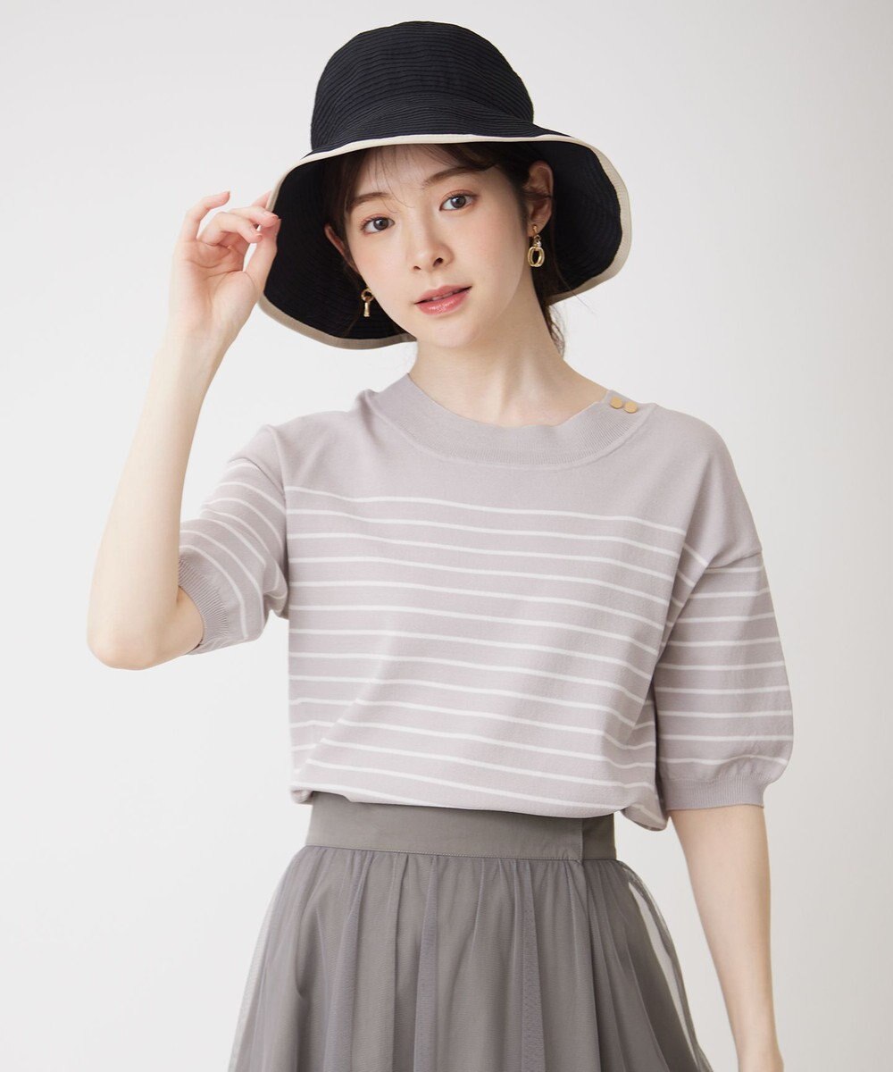 ANY SIS 【クリップ付き】グログランリボン ハット 