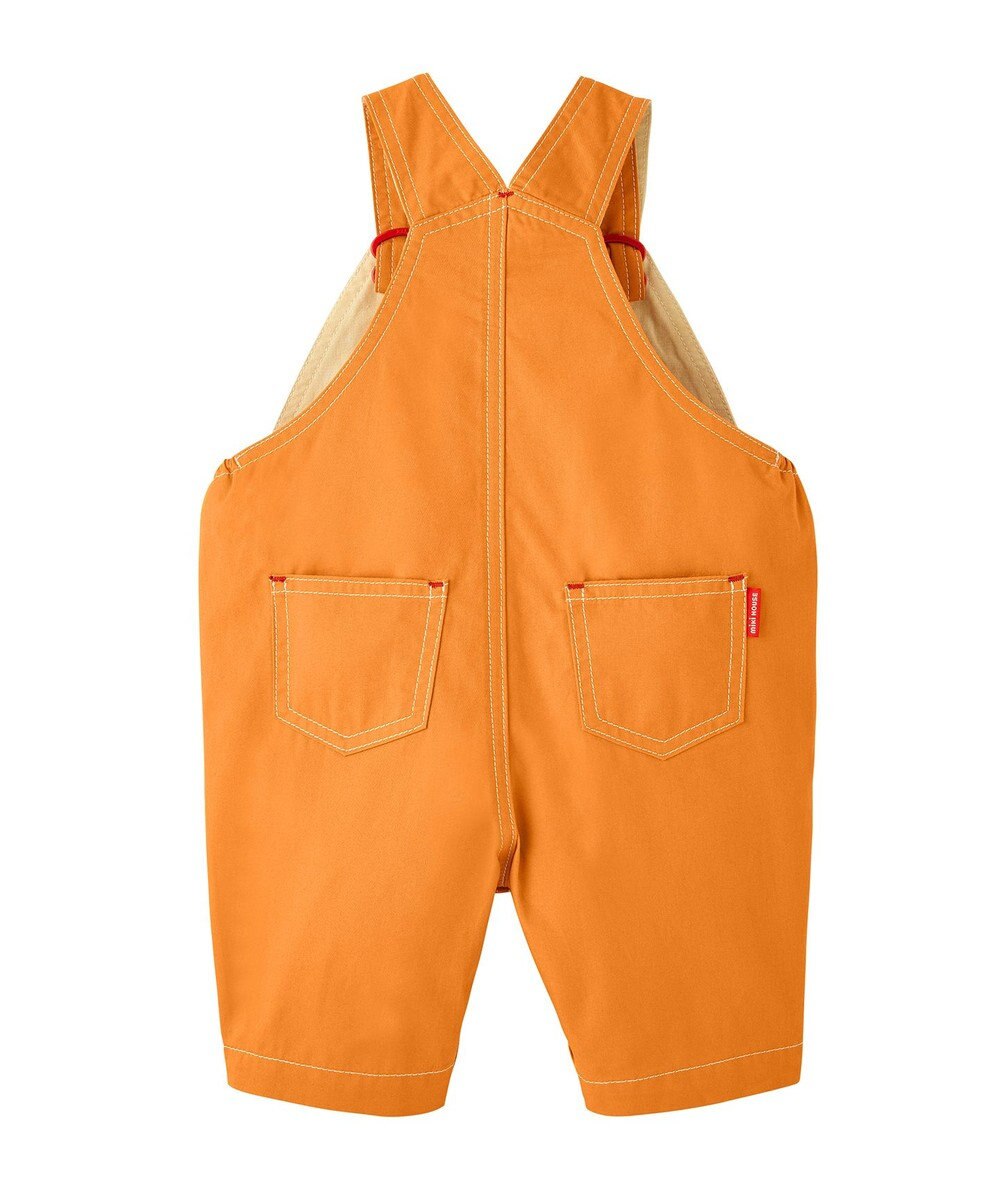 MIKI HOUSE HOT BISCUITS 【ミキハウス】【70-100cm】６分丈オーバーオール 