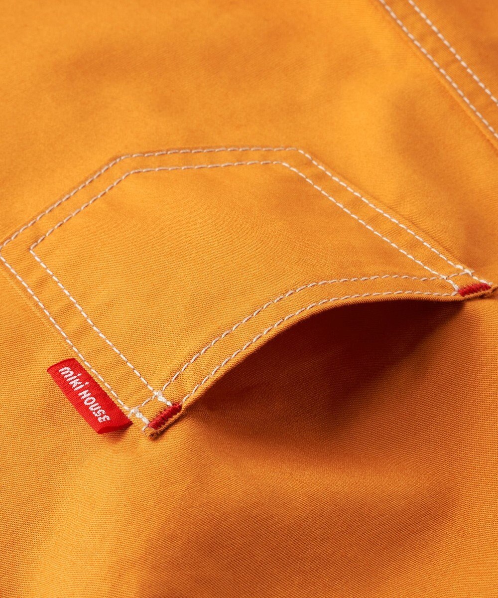 MIKI HOUSE HOT BISCUITS 【ミキハウス】【70-100cm】６分丈オーバーオール 