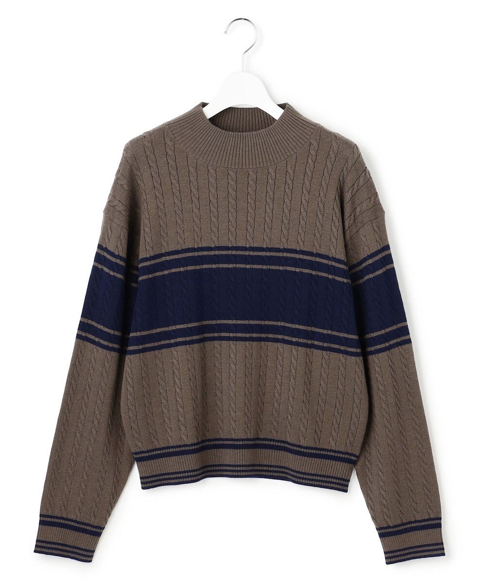 J.PRESS YORK STREET 【WOMEN】ラインハイゲージニット 