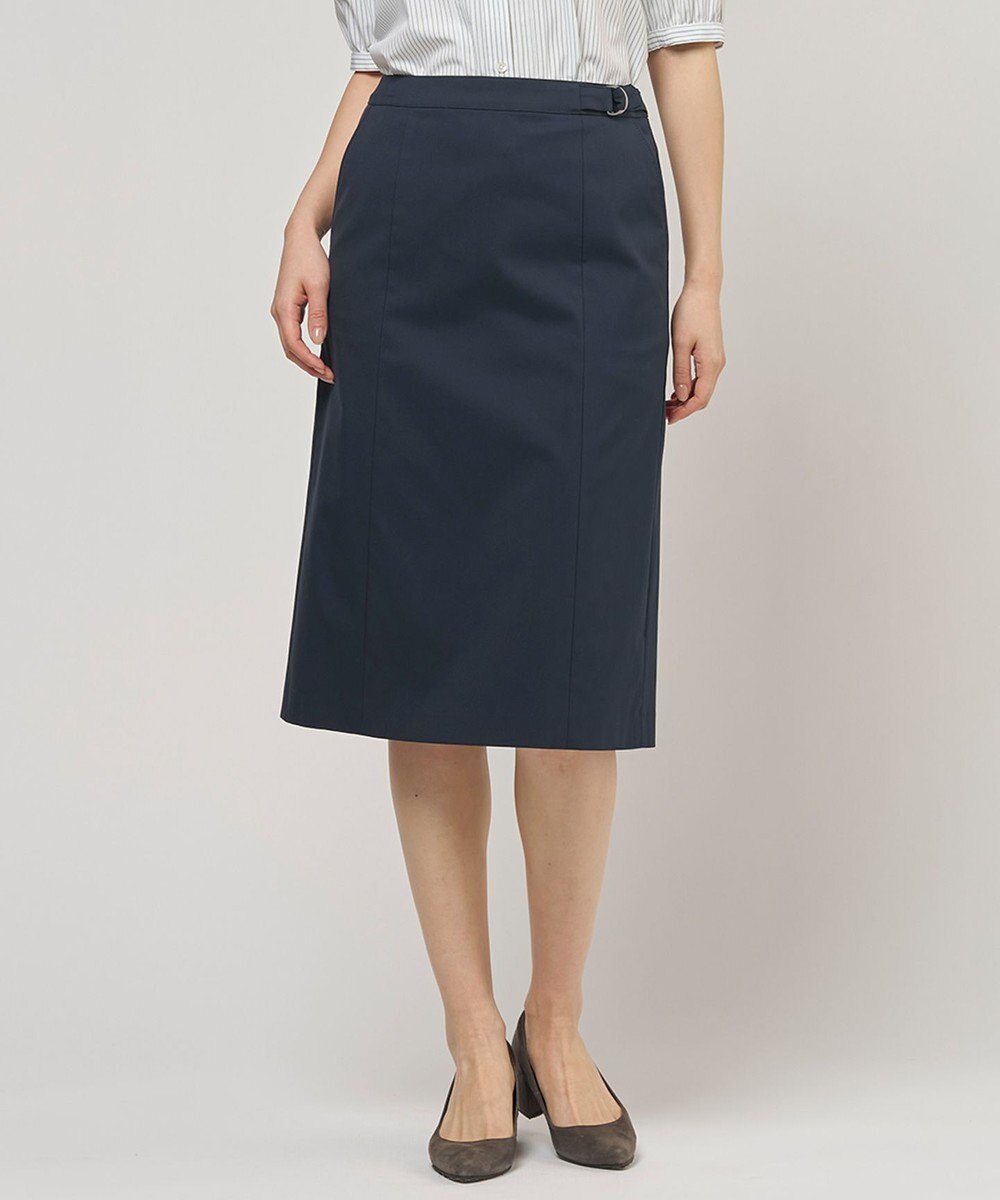 J.PRESS LADIES 【セットアップ対応・洗える・撥水】コットンFITTY スカート 