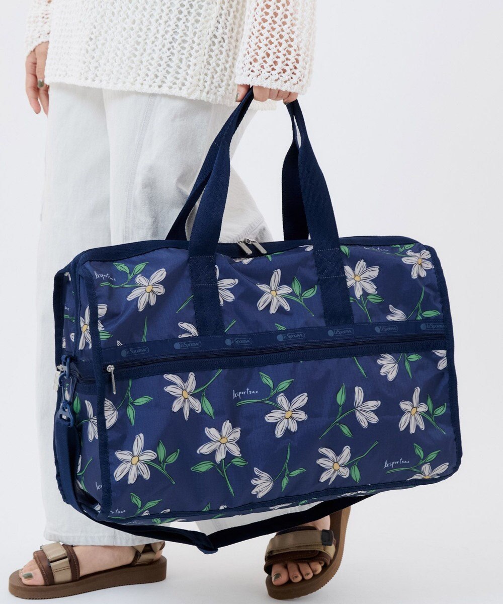 LeSportsac DELUXE LG WEEKENDER/フローラルブルームズネイビー 