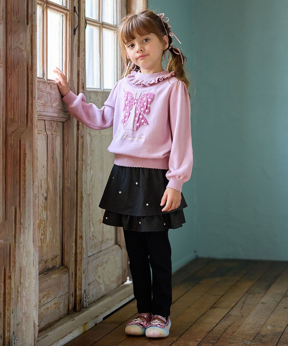 ANY KIDS 首フリルしあわせタッチニット 