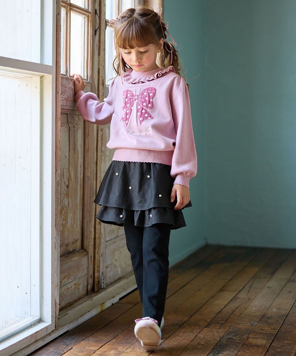 ANY KIDS 首フリルしあわせタッチニット 