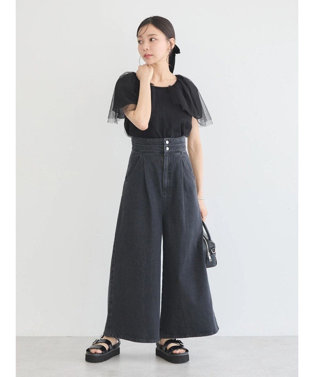 earth music&ecology チュールレイヤードプルオーバー 