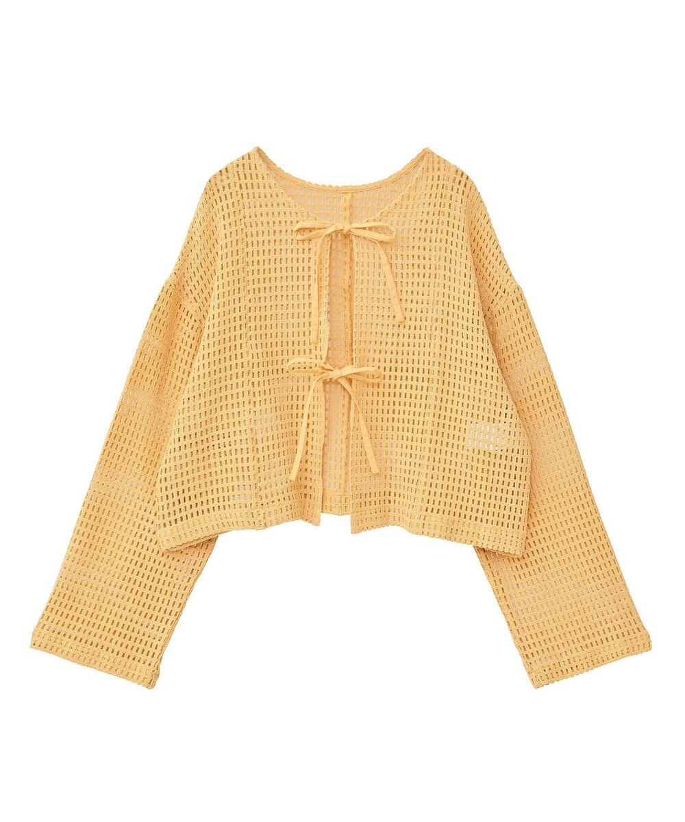 Green Parks Ｉ　前後２ｗａｙ　メッシュショート丈カーディガン 