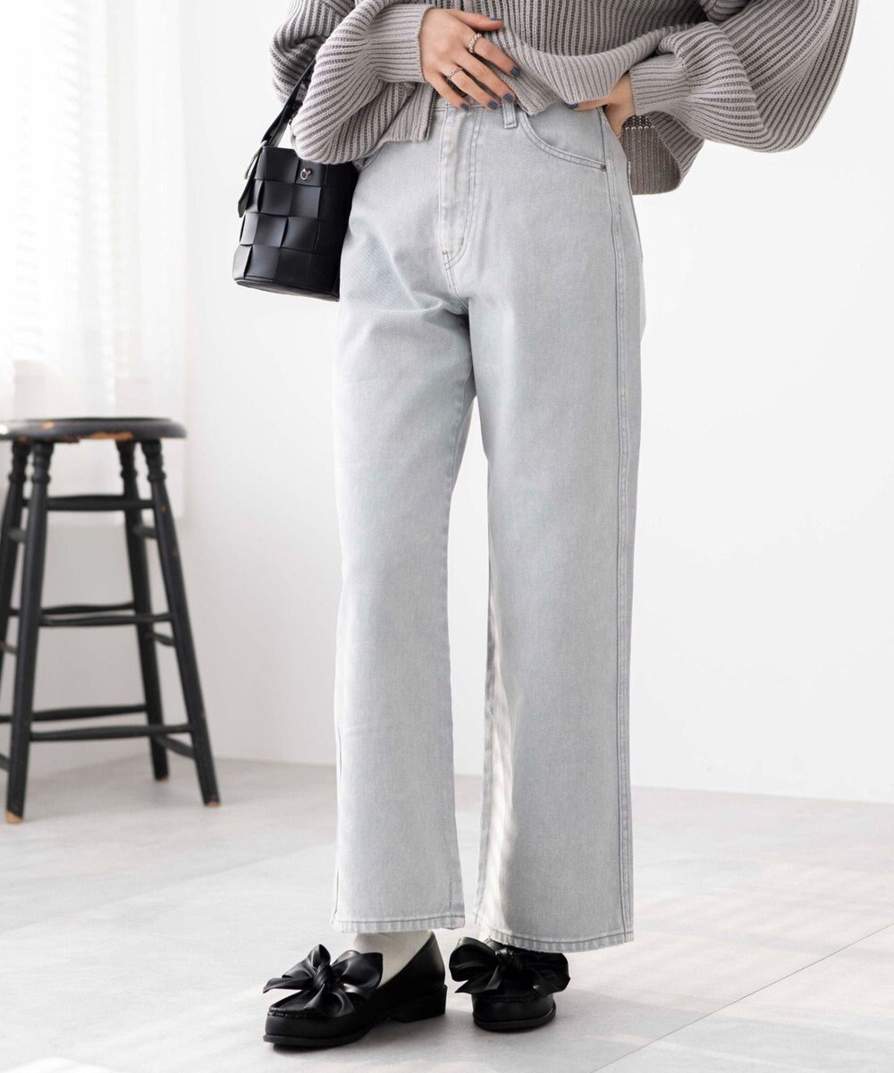 WEGO ウォッシュドカラーストレートパンツ 