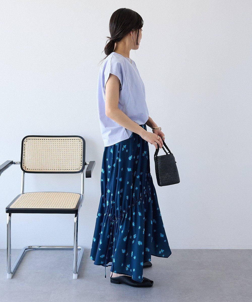 CRAFT STANDARD BOUTIQUE ボタニカルプリントデザインスカート 