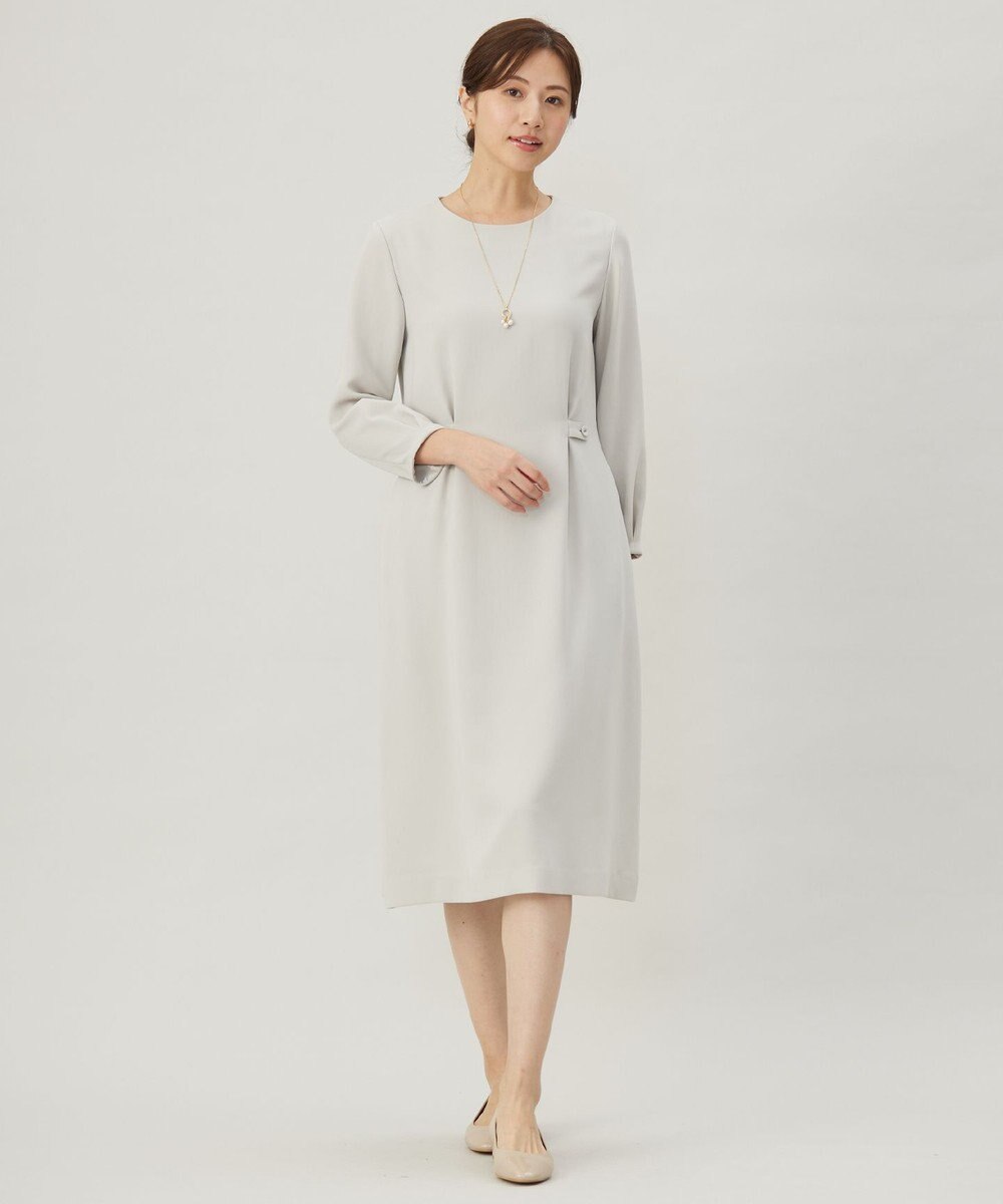 J.PRESS LADIES 【セットアップ対応・洗える】セラテリーダブルクロス ワンピース 