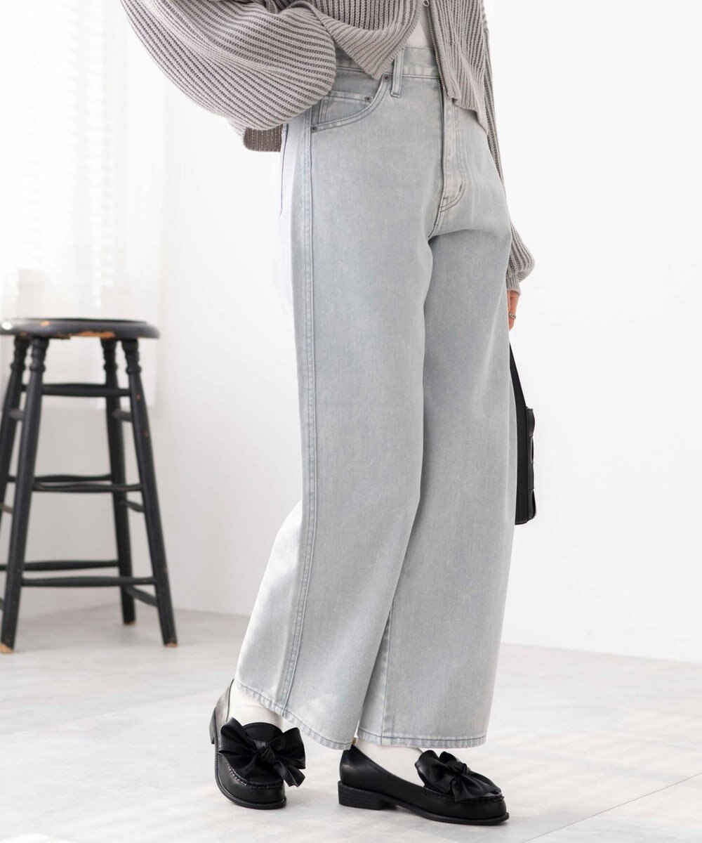 WEGO ウォッシュドカラーストレートパンツ 