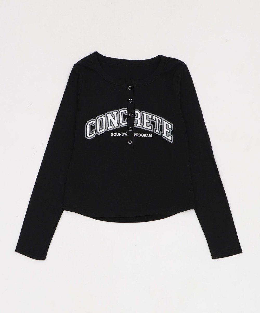 WEGO キーネックロゴトップ 