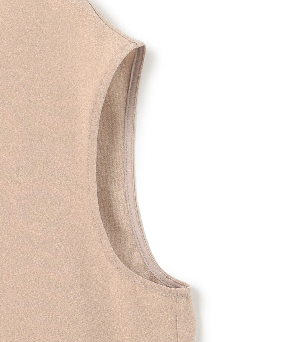 BEIGE， FLEUR / 異素材ネック フレンチスリーブブラウス 