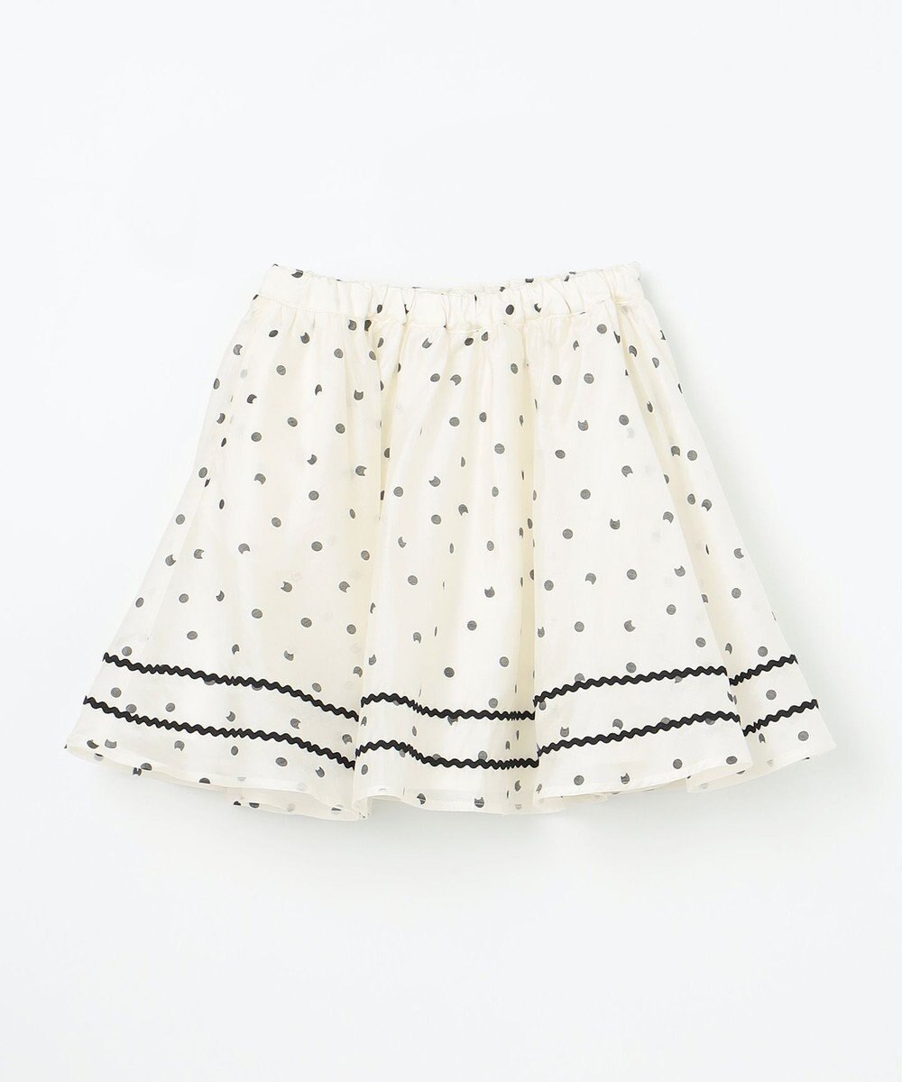 ANY KIDS ネコ×ドット スカート 